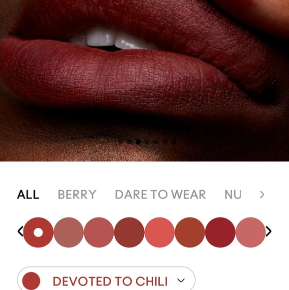 MAC Cosmetics Powder Kiss lipstick 316 Devoted to Chili Warm Brick Red - Picture 9 of 12